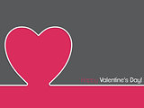 Simple valentine card design