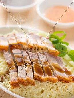 Crispy Chinese roasted pork 