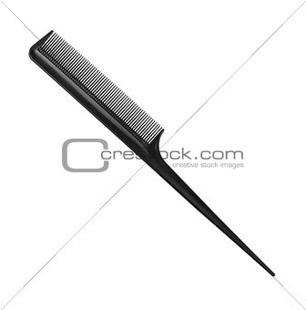 Professional hairdresser comb on an isolated background