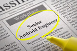 Senior Android Engineer Vacancy in Newspaper.