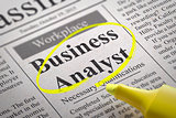 Business Analyst Vacancy in Newspaper.