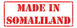 Made in Somaliland on Red Stamp.
