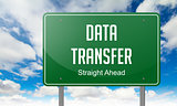 Data Transfer on Highway Signpost.