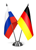 Russia and Germany - Miniature Flags.