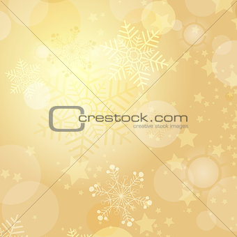 Christmas gold frame