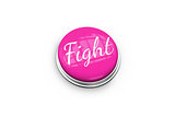 Pink button for breast cancer awareness