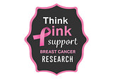 Breast cancer awareness message on poster