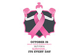 Breast cancer awareness message of hope