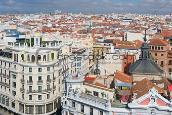 Historical buildings in Madrid