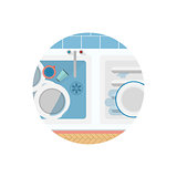 Flat vector icon for Kitchen sink