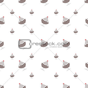 Vector background for chocolate ice cream in cup
