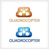 Abstract vector illustration of sign for Quadrocopter