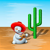 Snowman and Cactus