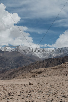 Mountain range, Leh, Ladakh, India
