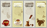 set of coffee labels