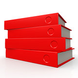 Four red books