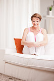 mature fresh woman self-confident and happy