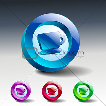 cup icon vector coffee button drink
