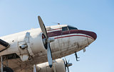 Front of old aircraft