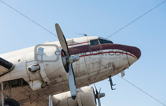 Front of old aircraft