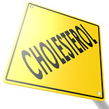 Road sign with cholesterol