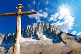 Wooden Cross - Italian Alps