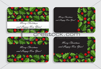 Abstract Beauty Christmas and New Year Card Vector Illustration.