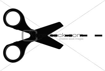 black scissors