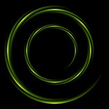 Abstract shiny swirl circle logo background