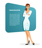 Doctor woman character image
