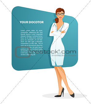 Doctor woman character image