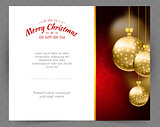Christmas balls template background