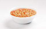 Canned beans in tomato sauce