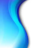 Blue Background With Abstract Line