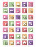 Flat icon set, vector collection