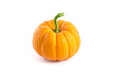 Small decorative orange pumpkin 
