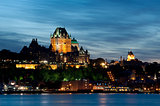 Old Quebec City at dusk