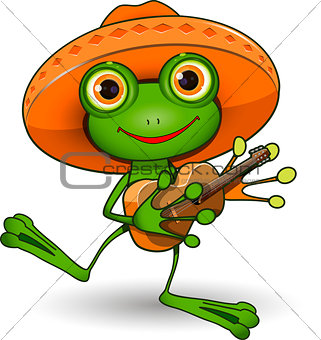Frog with Guitar