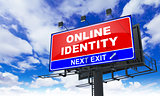 Online Identity on Red Billboard.