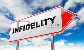 Infidelity on Red Road Sign.