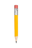 Pencil isolated on pure white background