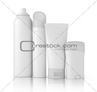 close up of beauty hygiene container on white background 