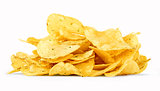 potato chips isolated