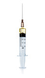 syringe with medicine isolated on white background
