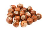 Hazelnuts in shells