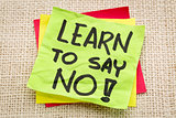 learn to say no advice