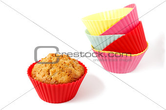 muffin in silicone baking cup 2
