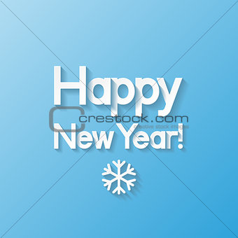 Happy New Year greeting card