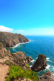 Cabo da Roca, coast of Portugal, the most western point of Europ