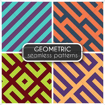 Geometric seamless vector patterns